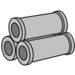 綿は管みたいなカタチ